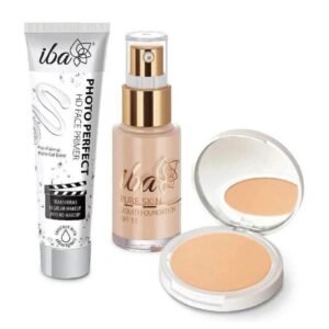 Iba Foundation + Compact + Primer Face Makeup Combo (Ivory Fair)
